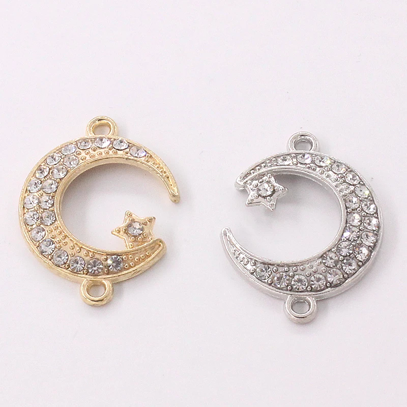 

Принадлежности для изготовления ювелирных изделий Cz Стразы Аллах мусульманский полумесяц Шарм соединитель аксессуары для исламских ювели...