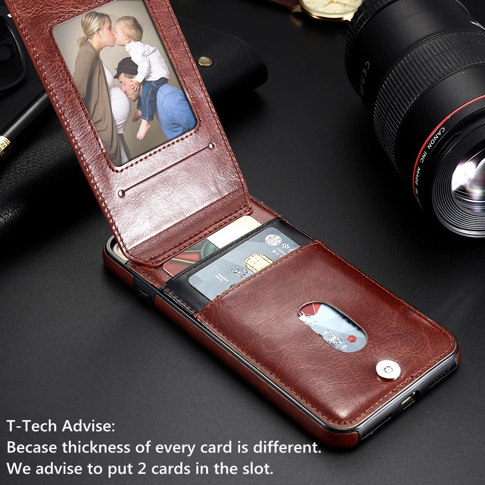 Kisscase Роскошные Флип кожаный Чехлы для iPhone 6 6S 7 8 Plus вертикальный бумажник