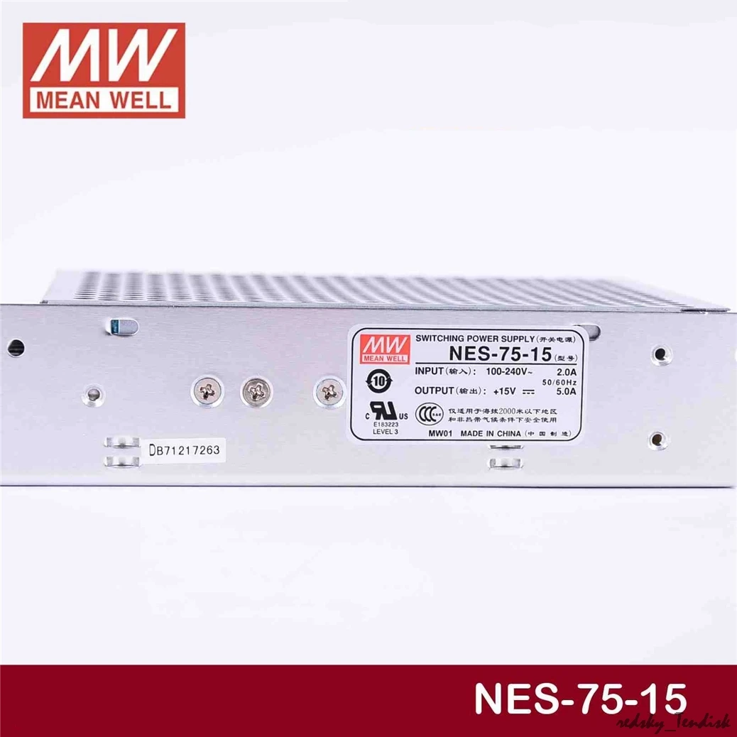 3,28) Meanwell 75W источник питания LRS-75-24V 5V 12V 15V 36V 48V 1,6/2,1/3.2A 5/6/14A DC дисплей светодиодный светильник монитор полосы NES/RS/EDR