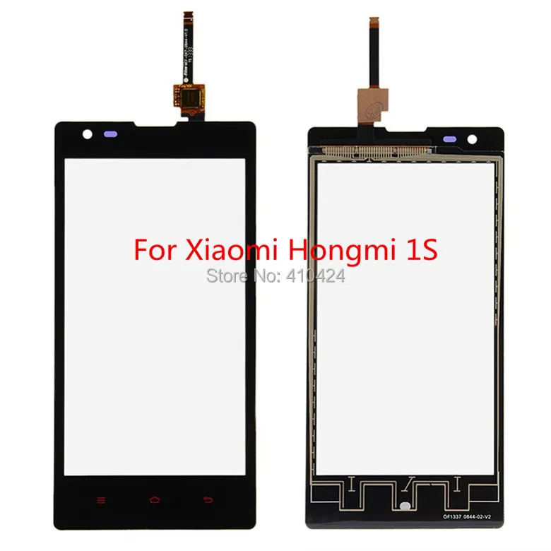 Original Digitizer 4.7inch Touch Screen Glass For Xiaomi Red rice Hongmi 1S front panel Black