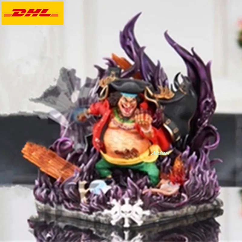 

7" ONE PIECE Statue Blackbeard Pirates Bust Four Emperors Full-Length Portrait Marshall D.Teach GK Action Figure Toy 18CM B1509