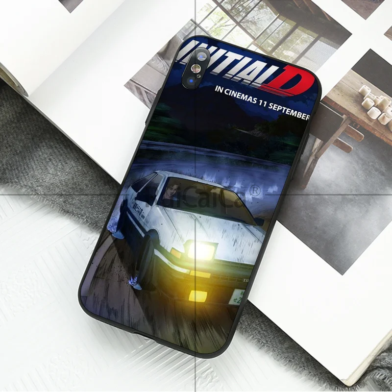 Ruicaica INITIAL D AE86 Мягкий силиконовый чехол для телефона из ТПУ iPhone 6 S 6plus 7plus 8 8Plus X Xs MAX 5