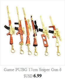 Новые брелоки в виде оружия PUBG CS GO, 12 см, брелок для ключей, пистолет, модель 98K AK47, металлические подвесные брелоки, FPS, мужские ювелирные изделия llaveros