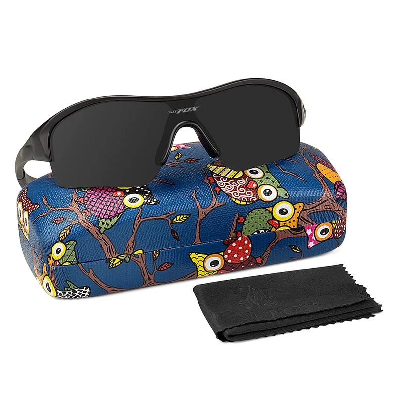 BATFOX/гибкие детские солнцезащитные очки с защитой от УФ лучей для девочек и
