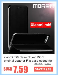 Xiaomi mi 6 Чехол чехол MOFI 3 in1 Жесткий для задней панели чехол для xiaomi mi 6 полный Чехол, Fundas Capas чехол для xiaomi mi 6 Чехлы 5,15''