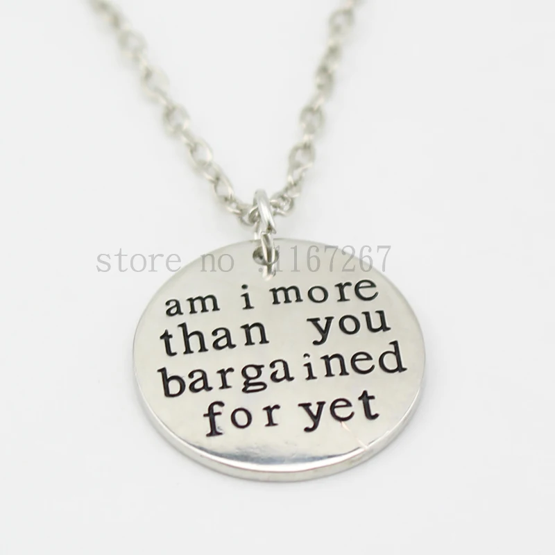 Коллекция 2015 года ожерелье с подвеской из серебра я больше чем вы | Украшения и