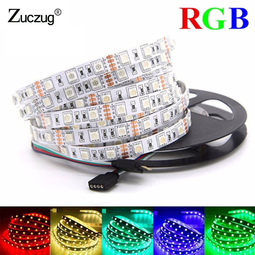 Светодиодная лента 5050 RGB суперяркость DC 12 V Гибкая v светодиодный неоновый свет