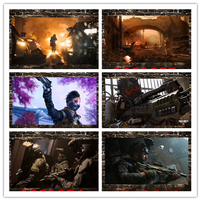 Call Of Duty: черный Ops IIII игровой постер Аниме Холст декоративное полотно