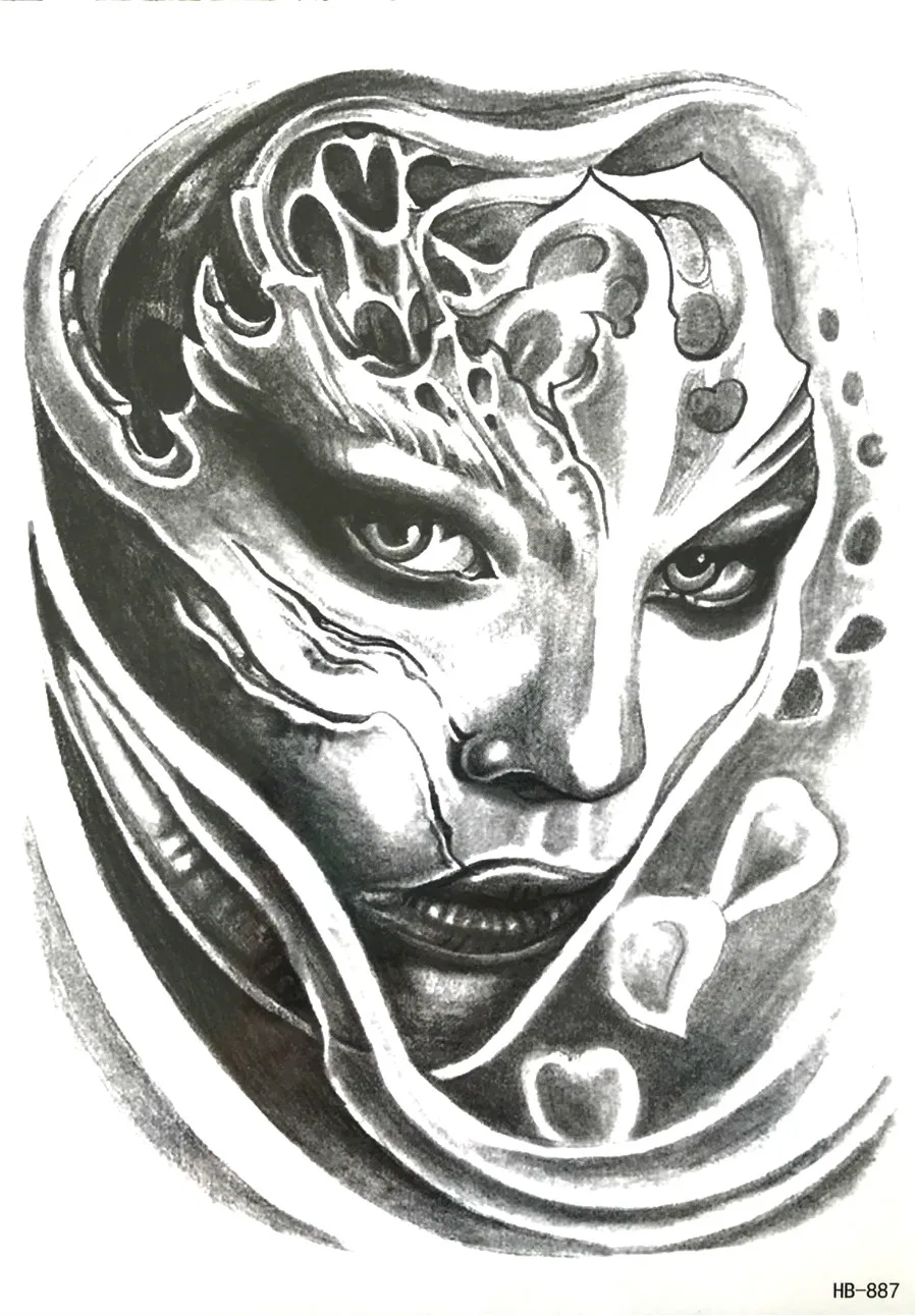 Новое поступление водостойкая временная татуировка наклейка на боди арт крутая