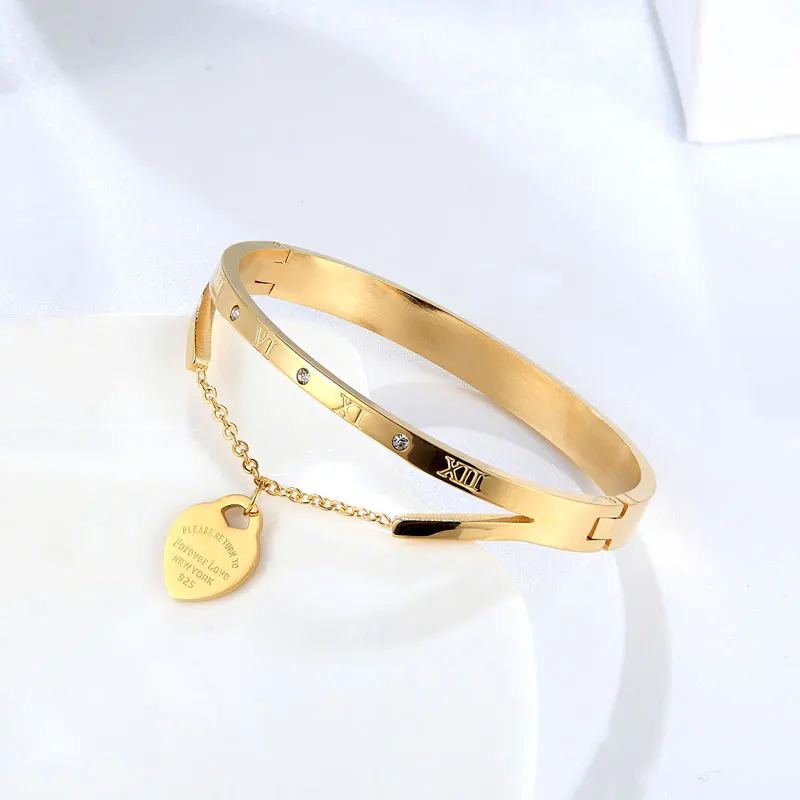 Красивая резьба любовь навсегда сердце образный браслет высшего качества