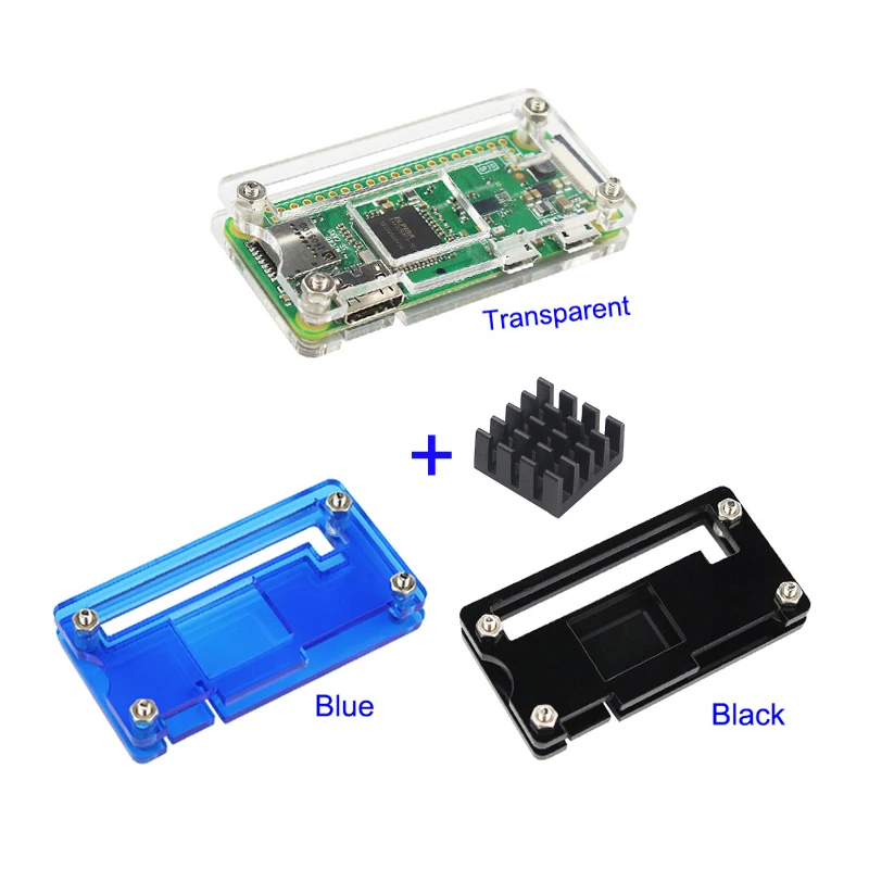Raspberry Pi Zero W kit 512MB RAM бортовой WiFi и Bluetooth + акриловый чехол радиатор для лучше нуля 1