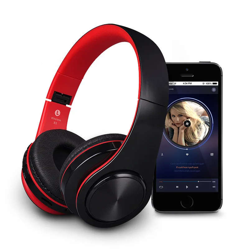 B3 Bluetooth V4.1 4 2 проводные наушники и Беспроводной стерео гарнитура бас с SD карты mi c