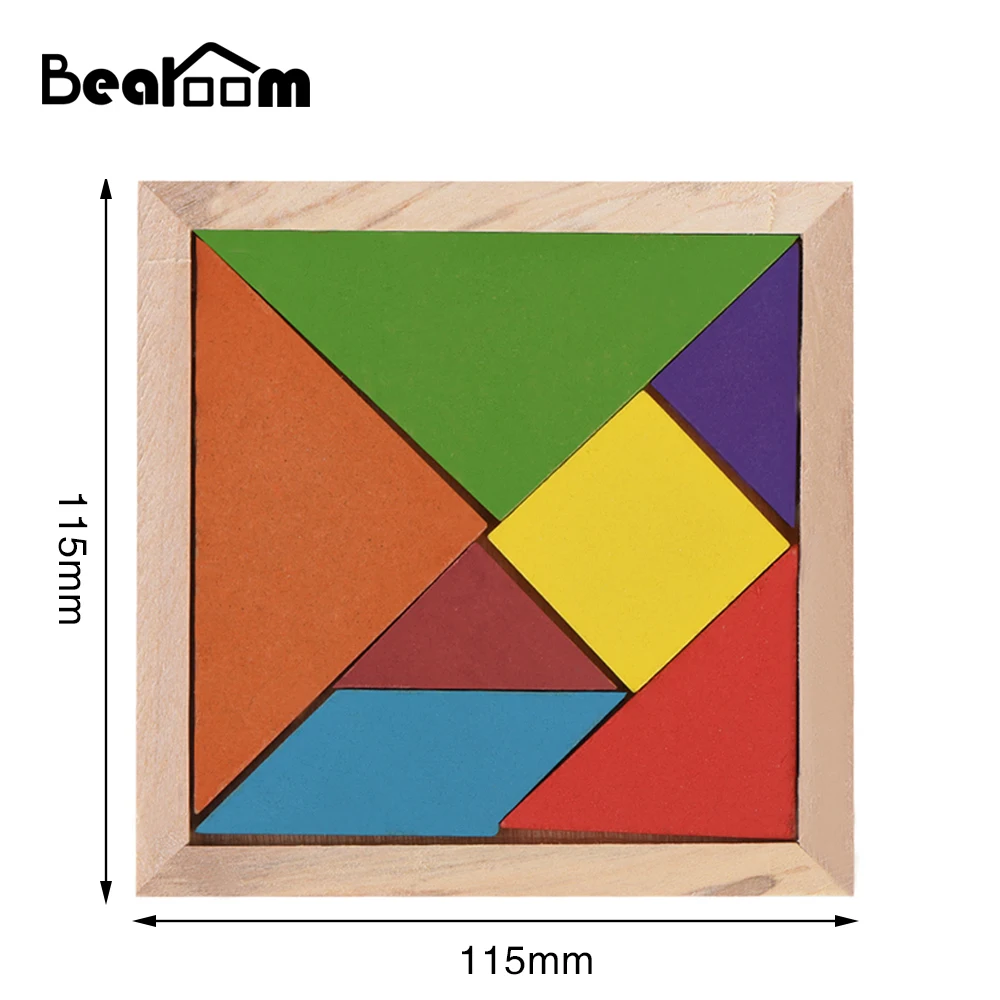 Головоломка Bearoom игра Танграм развивающие игрушки 3D головоломка деревянные