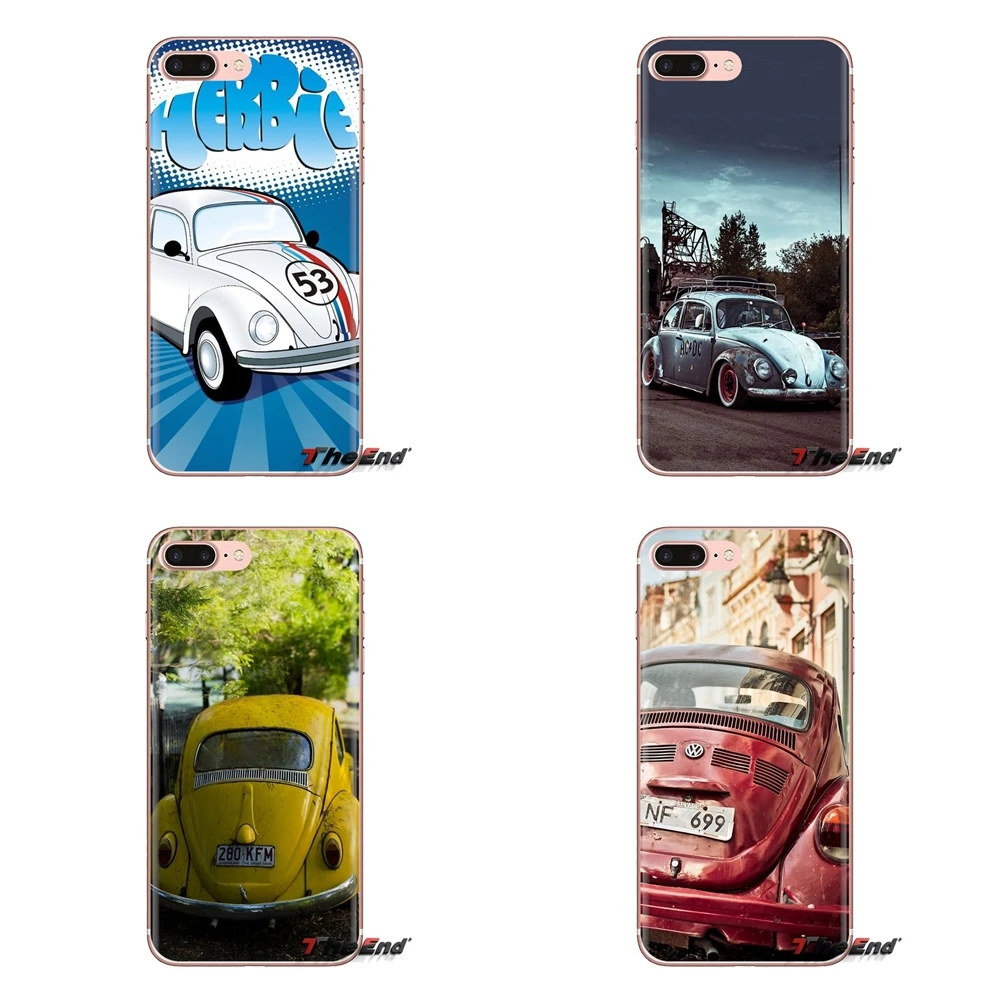 For Xiaomi Redmi 4A S2 Note 3 3S 4 4X 5 Plus 6 7 6A Pro Pocophone F1 TPU Transparent Skin Cover car VW Classic Volkswagen Beetle |