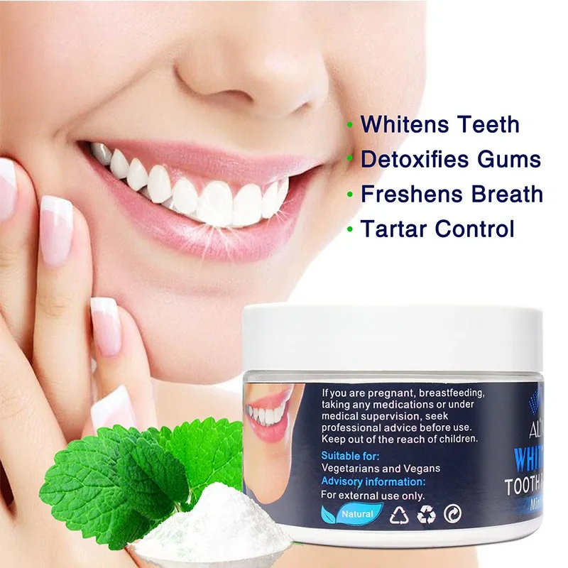 

Aliver Citrus Mint Tooth and Gum Powder, Botanically Clean, Teeth-Whitening, Remineralizing Fluoride Gluten Free Teeth Powder