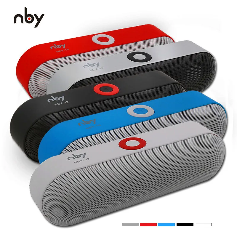 NBY-18 Мини Bluetooth динамик портативный беспроводной s 3D стерео музыка объемная