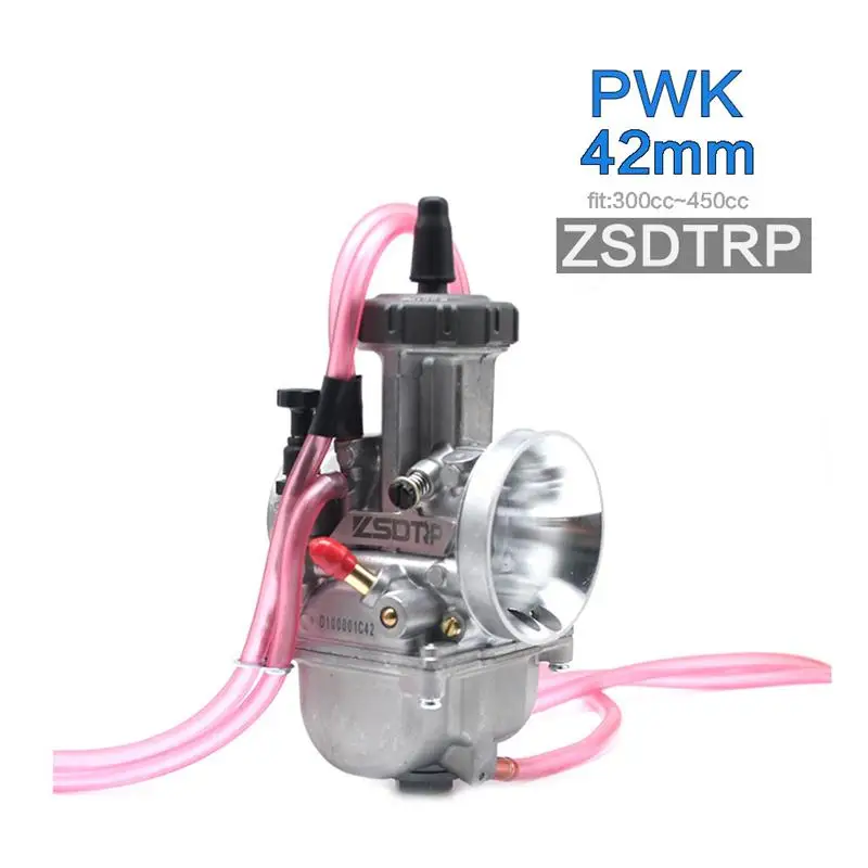 ZSDTRP 42mm ZSDTRP универсальный большой гоночный мотоцикл PWK Keihin Карбюратор изменить 33 34 35 36 38 40 42 мм подходит на 200cc до 500cc мотор - Цвет: ZSDTRP 42mm