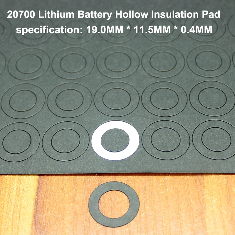 

100pcs/lot Lithium Battery High Temperature Gasket Hollow Flat Surface Mat 20700 Insulation Meson 19mm*11.5mm