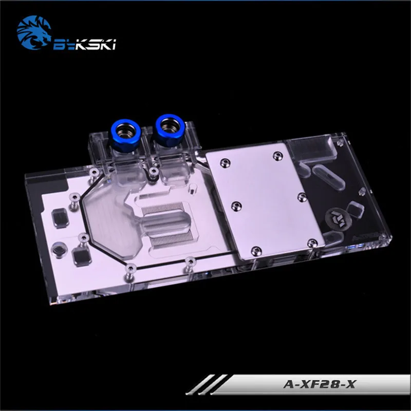 Водяной блок Bykski с полным покрытием графического процессора для XFX R9 280 6G Magic Honor