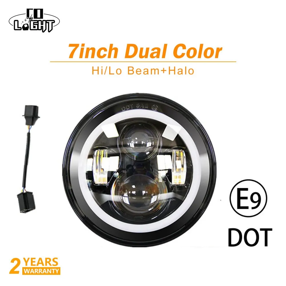 CO светильник 7 &quotсветодиодный s 80 Вт H4 Hi/low Angle Eye авто светодиодный для вождения Jeep