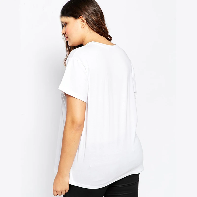 Женская футболка с круглым вырезом коротким рукавом и принтом букв | одежда