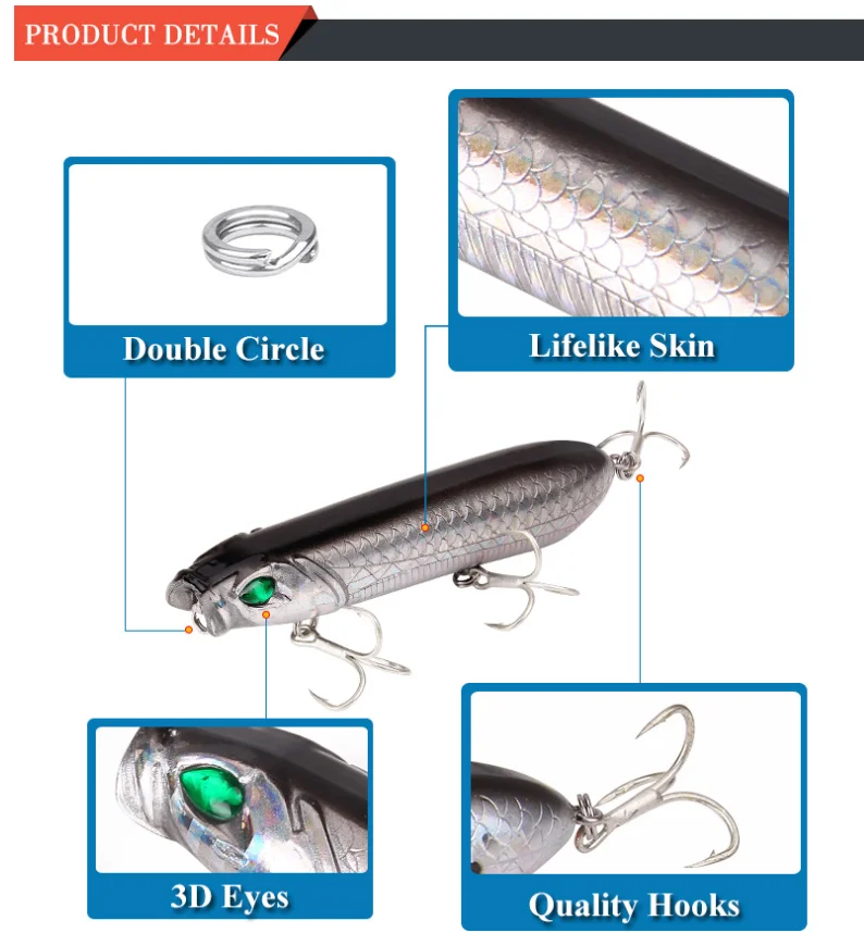 SEAWARD рыболовные приманки трясающая затонувшая приманка-карандаш 11 5 см/18 г | Спорт