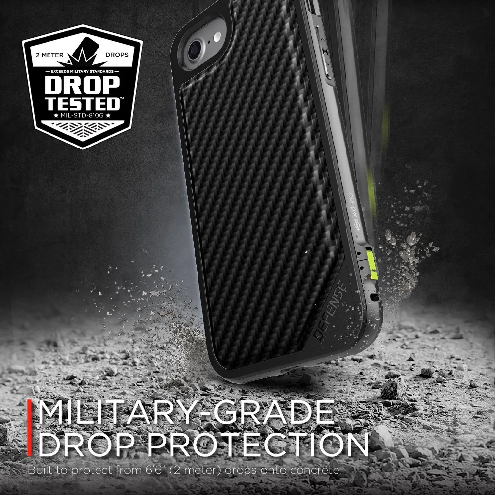 X Doria Defense Lux чехол для телефона iPhone 7 Plus проверенный в Военном Стиле ТПУ
