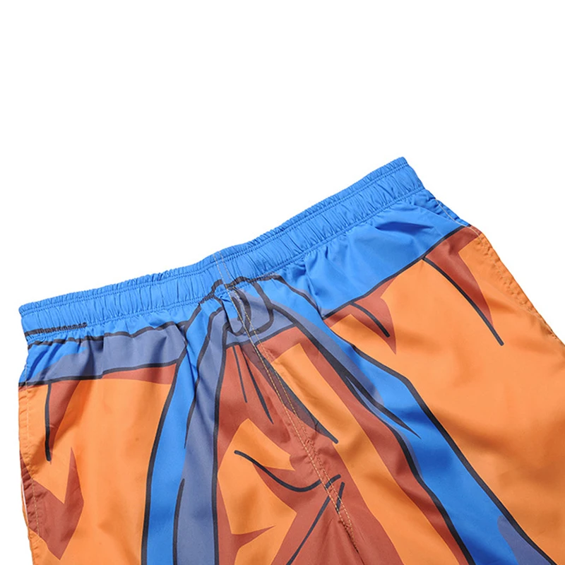 Dragon Ball Z костюм из аниме Наруто летние пляжные шорты мужские пляжные шорты быстросохнущие плавки одежда для купания шорты для плавания