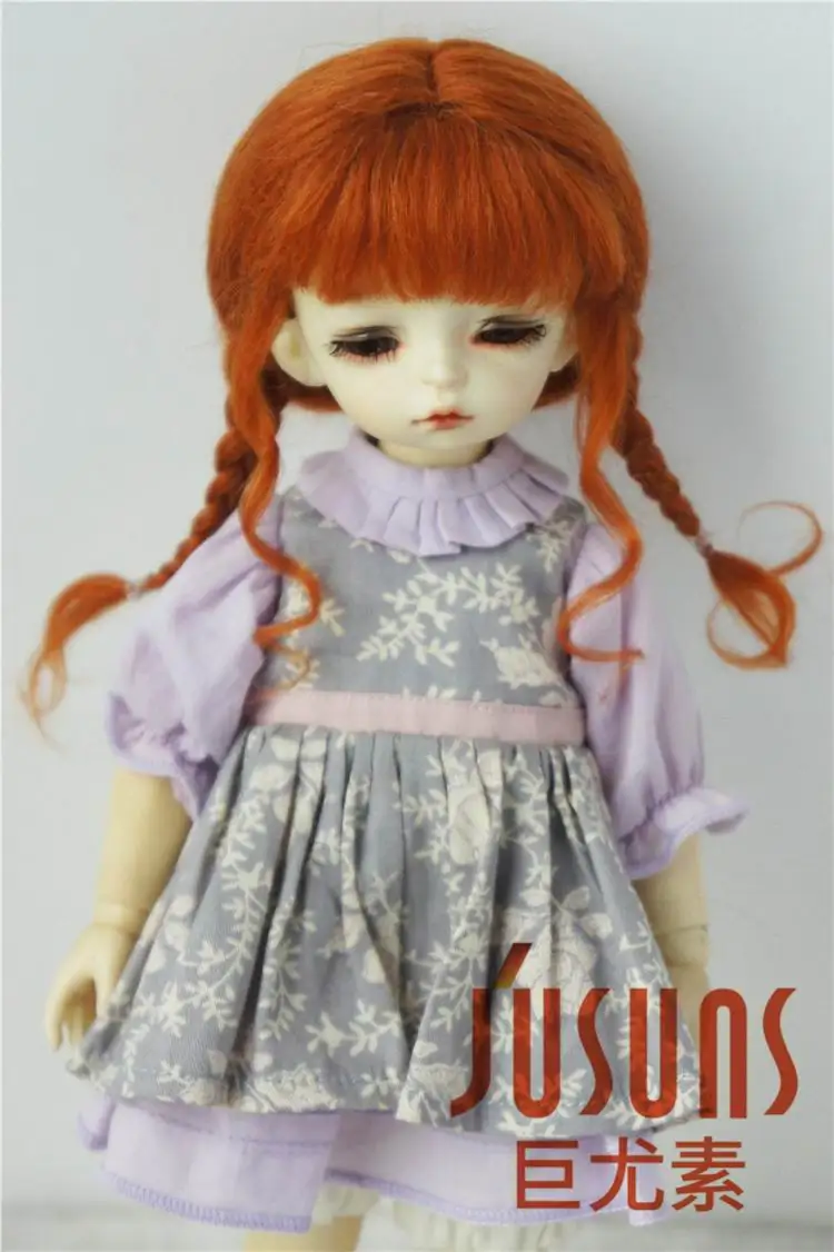 D2033B милые мохеровые парики для куклы BJD Размер 3-4 дюймов 5-6 дюймов 6-7 дюймов кукольные волосы прекрасные косы BJD кукольные парики