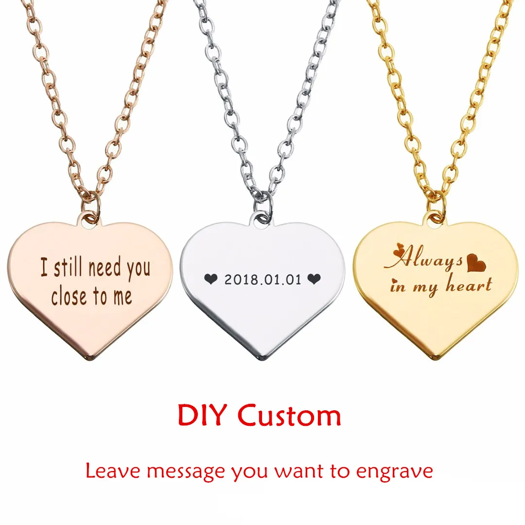 Новинка 2019 длинное ожерелье с цепочкой для влюбленных из нержавеющей стали |