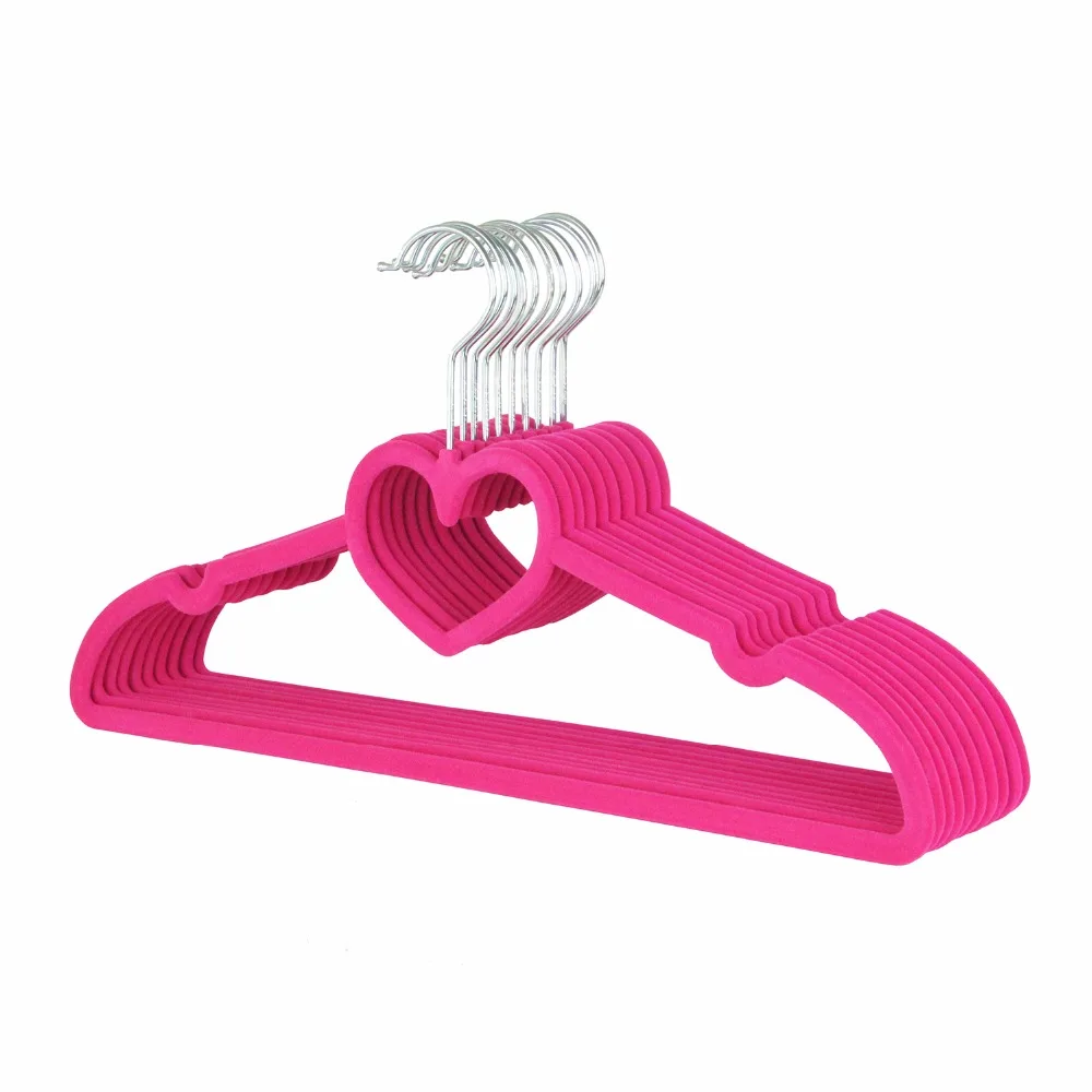 Премиум в форме сердца тонкие бархатные вешалки костюм Haner вешалка для одежды