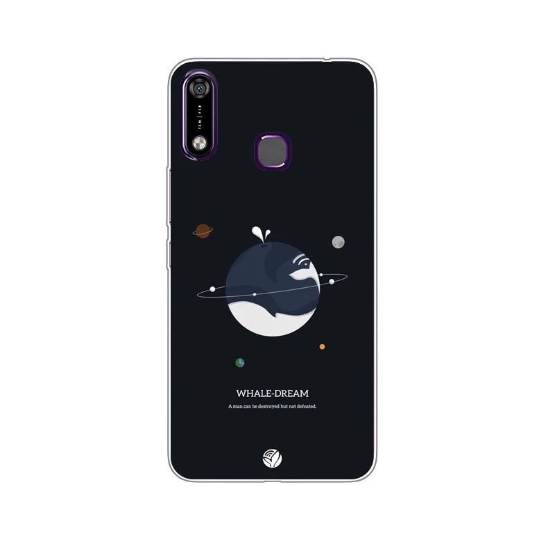Infinix Hot 7 X624 Case Silicon view Space Painting Soft TPU Back Cover for Hot7 X624B protect Phone bags |
