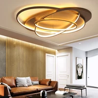 new creative rings modern led ceiling light for living room bedroom 48w70w85w home indoor led ceiling light fixture ac90v 260v