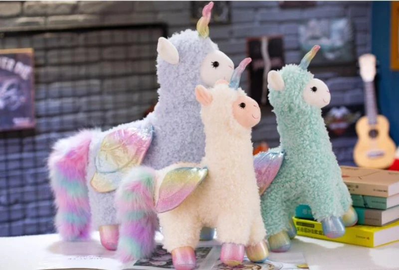 1 шт. 60-30 см Kawaii Единорог Альпака плюшевые игрушки мягкие животные плюшевые игрушечные единороги мягкая игрушка для девочек и мальчиков детские подарки на день рождения