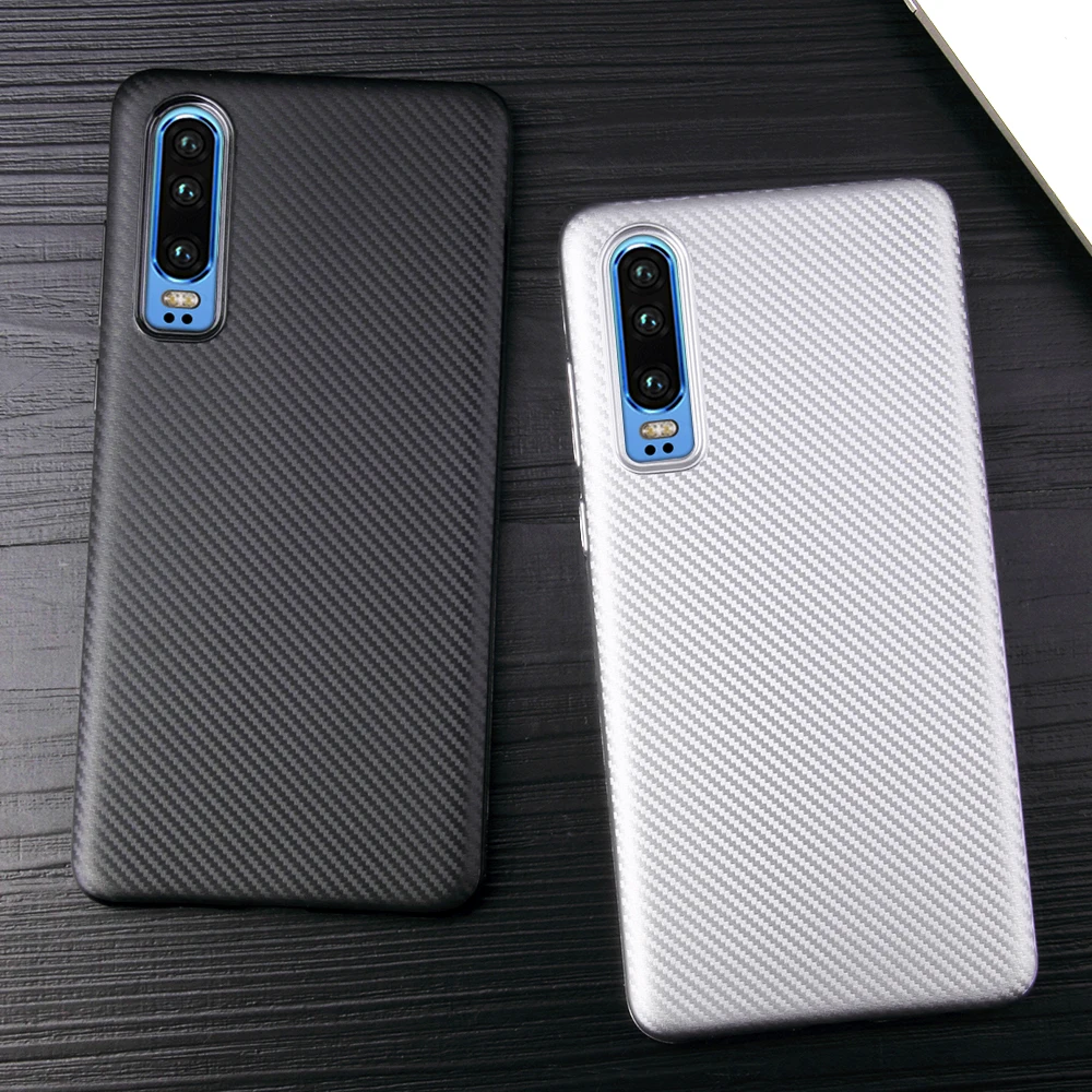 Heyytle Ultra Thin Carbon Fiber Case For Huawei P smart P20 P30 Pro Mate 20 10 Lite Soft TPU Cover Nova 3 Shock Fundas |