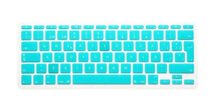 Новое прибытие испанский силиконовый чехол для клавиатуры протектор кожи Macbook Air