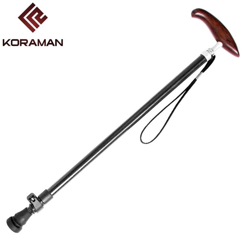 КОРАМАН старик T-ручка треккинг складной ледоруба восхождение полюс костыль