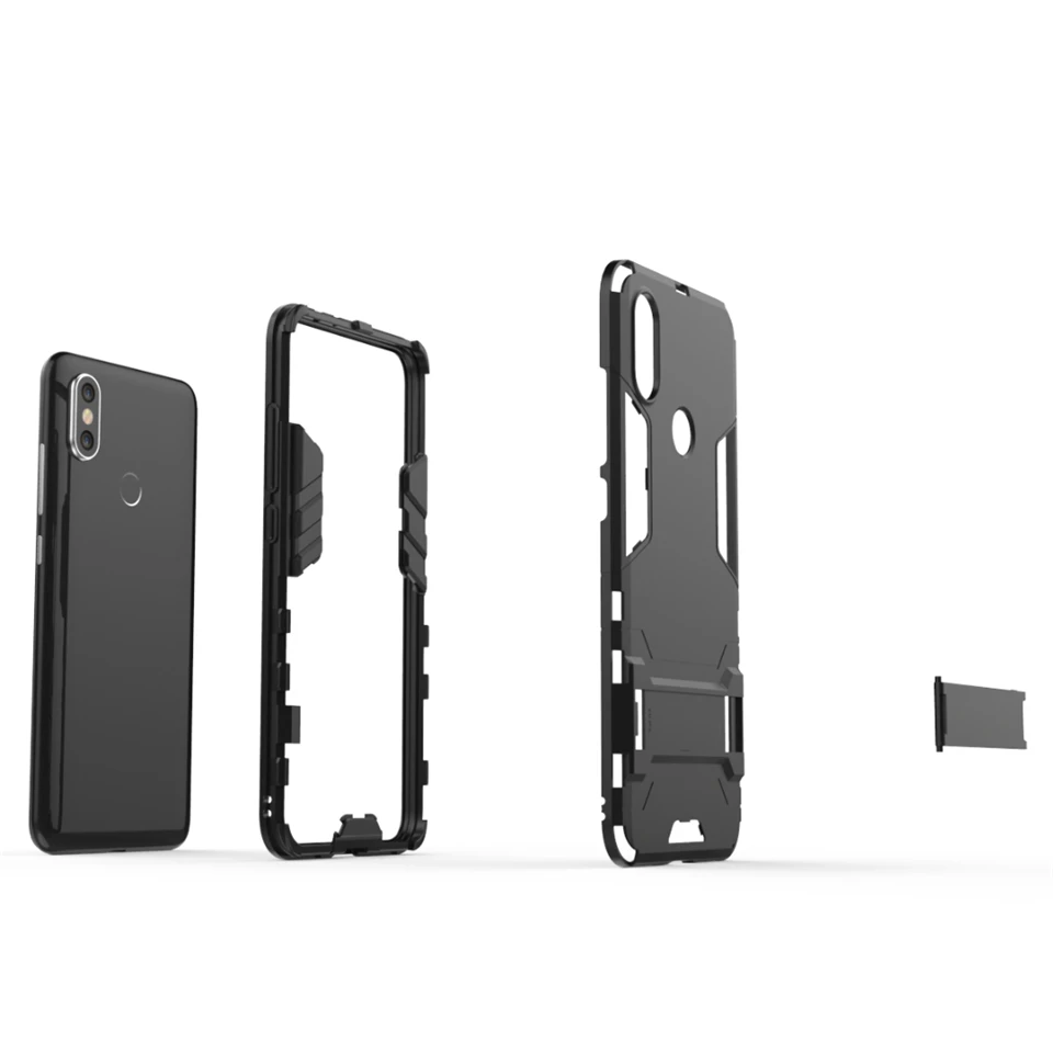 Роскошный защитный Ударопрочный силиконовый пластиковый чехол для XiaoMi A2 A1 8 Lite SE 6