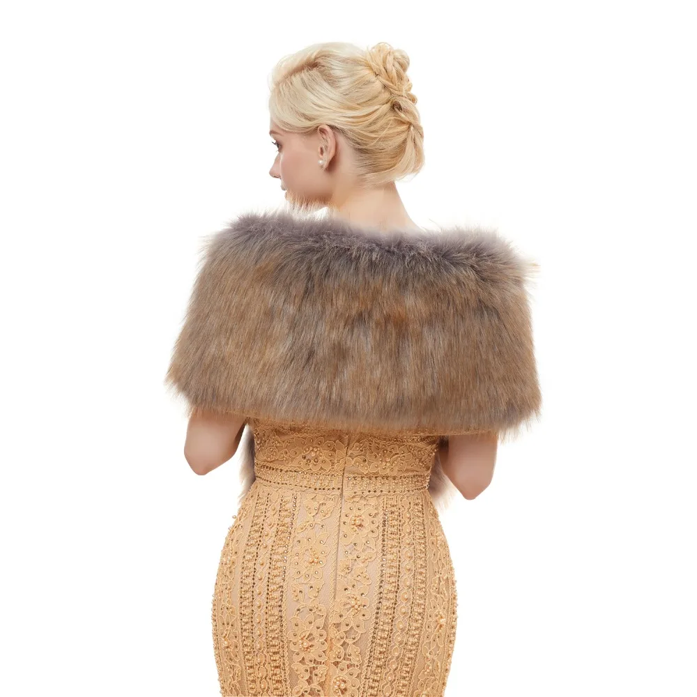 Forevergracedress 2019 г. элегантные мягкие коричневые куртки из искусственного меха на