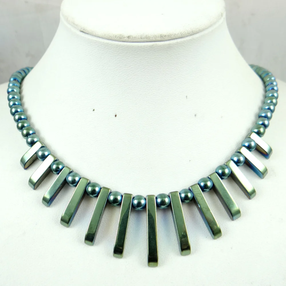 13 шт. из натурального кварца титана гематит ручной работы бисер подвеска для