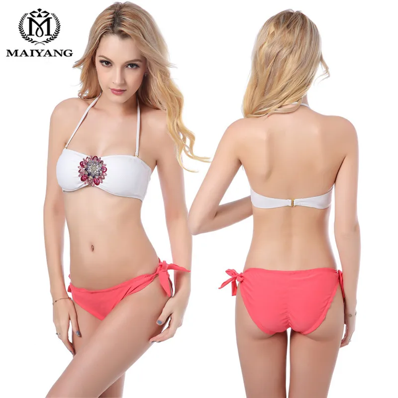 2017Новый Стиль Сексуальный Многоцветный Бикини Кристалл Алмаза Серии Пляжная