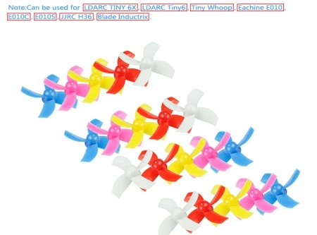 

10 пар LDARC 31 мм 4 пропеллера для TINY6 6X для JJRC H36 E010 матовый FPV гоночный Дрон Квадрокоптер RC