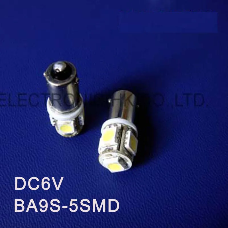 High quality D6.3V 6V BA9S Led Light Bulbs Warning Signal Pilot Lamps Indicator Lights Instrument free shipping 50pcs/lot | Лампы и