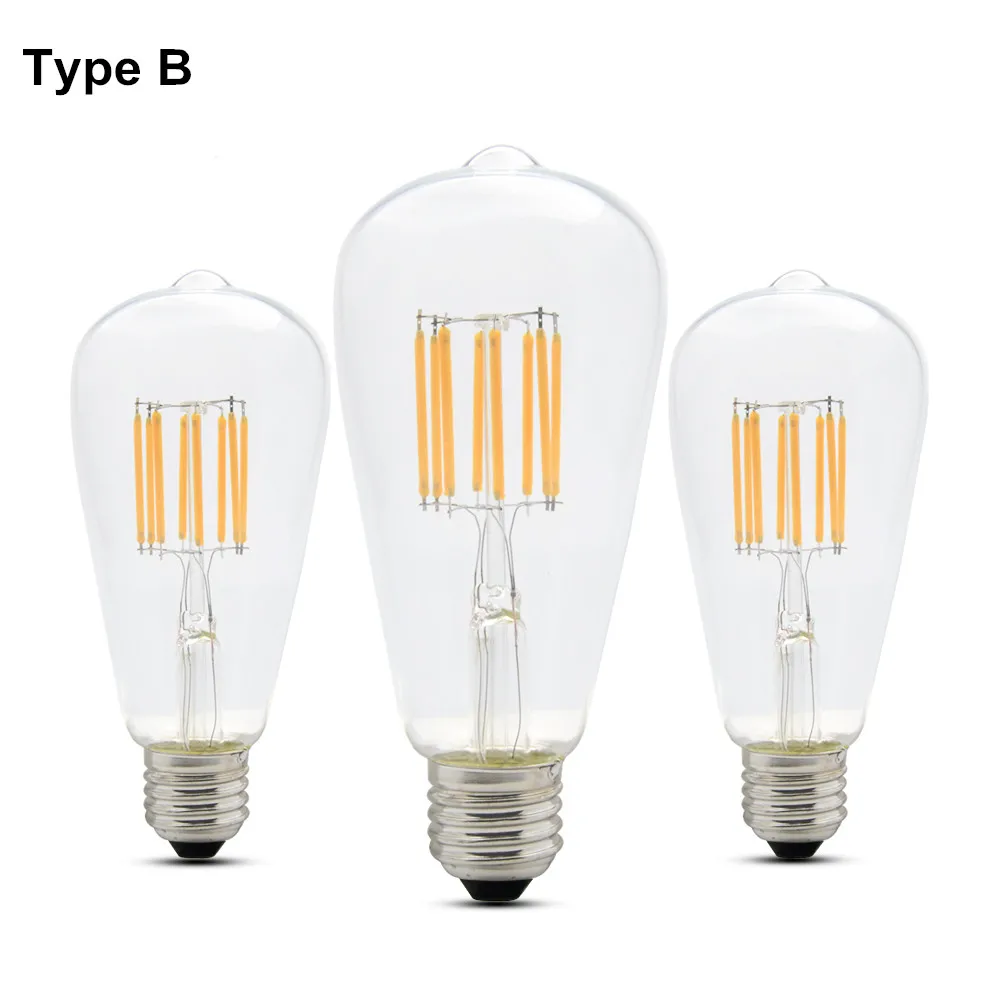 Светодиодная лампа накаливания E27 8 Вт 6 4 110 В 220 В|light digital|light hotellight up foam stick |