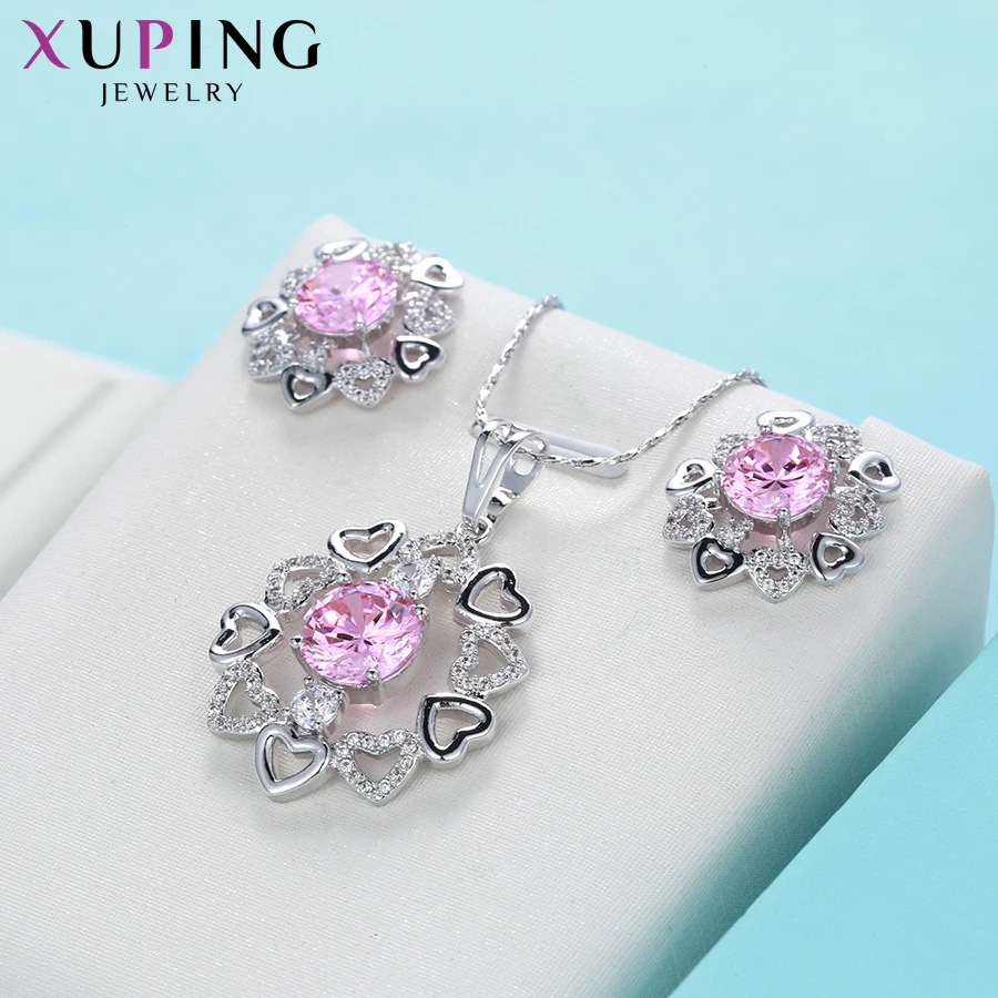 Xuping модный роскошный набор с любовным рисунком для девушек и женщин
