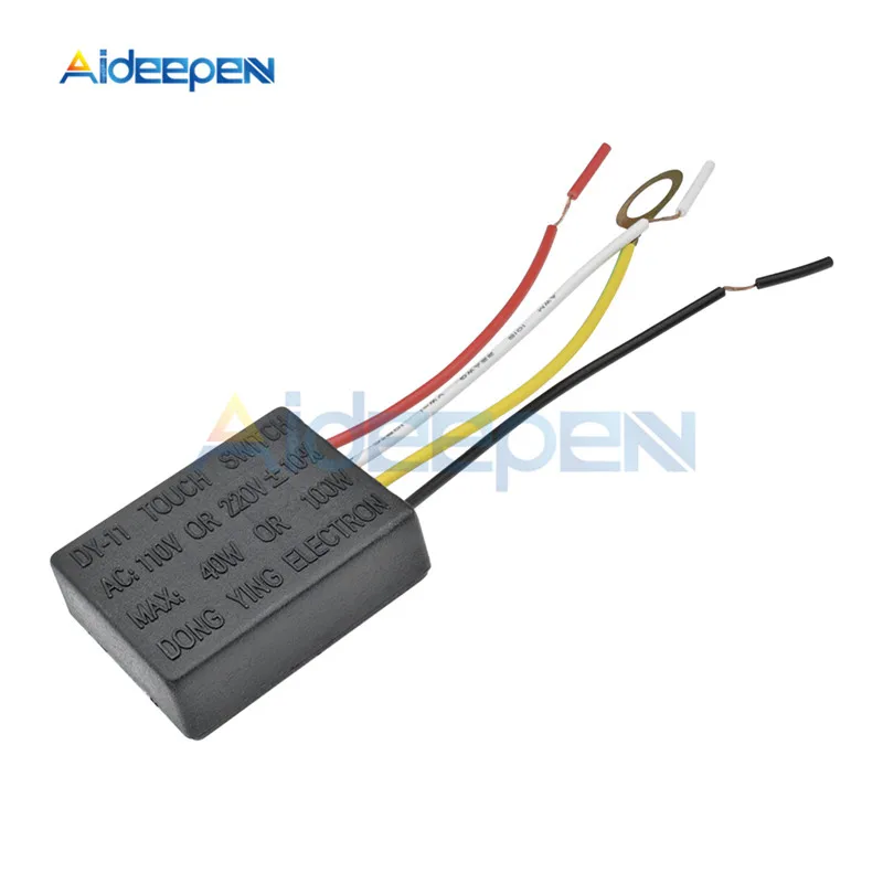AC 220V 1 способ/3 Way сенсорный Управление Сенсор сенсорный выключатель настольная лампа светильник Запчасти переключатель ремонтный для светильник лампы энергосберегающие лампы - Цвет: 1Way