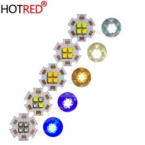 Светодиодный излучатель 20 Вт, Cree XTE XT-E, 4 светодиода, 4 чипа, 3 в, 6 в, 12 В, холодный белый, нейтральный белый, королевский синий, нм, на медной печатной плате 20 мм