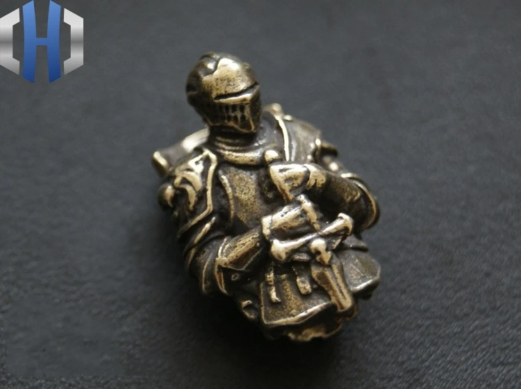 EDC винтажный рыцарь Vicissitude латунный Crusader бронежилет зонт кинжал веревка с пряжкой