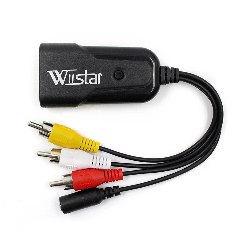 

Full HD RCA AV TO HDMI Converter Adapter Mini Composite CVBS to HDMI AV2HDMI Audio Converter