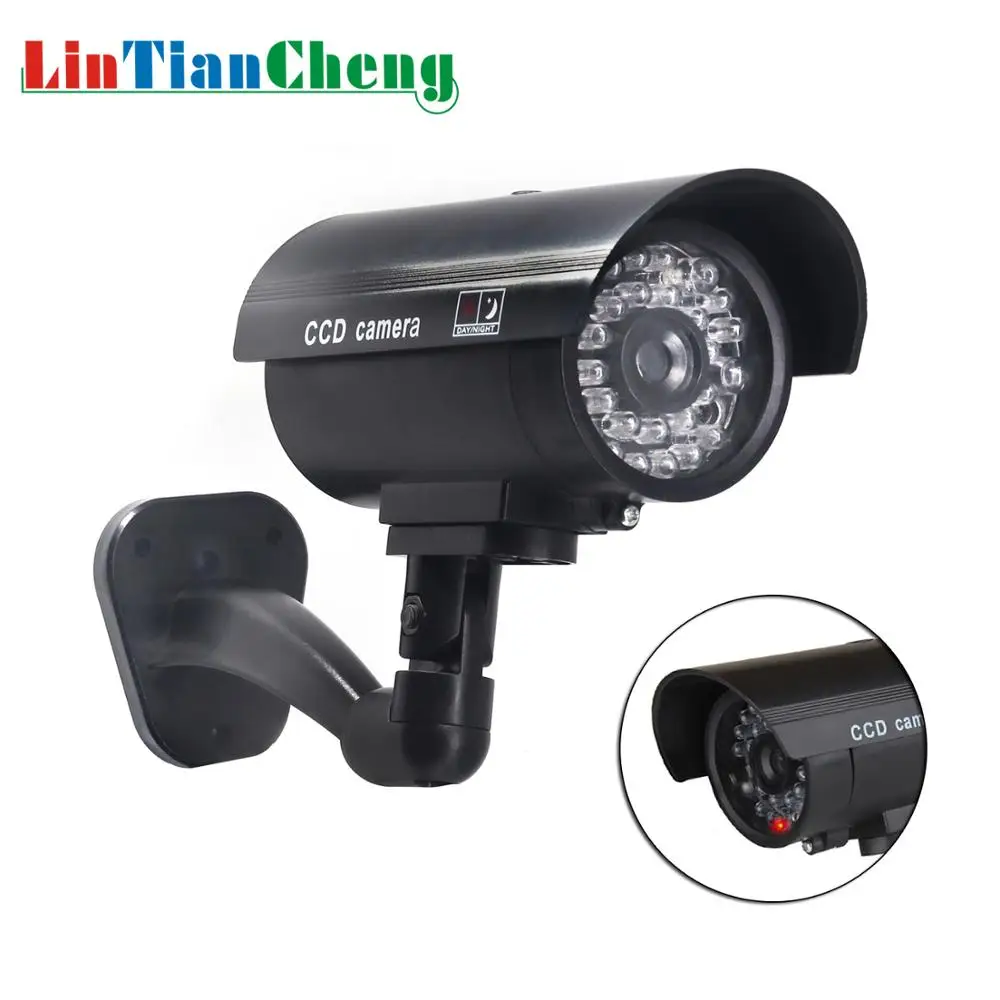 

LINTIANCHENG Fake Dummy Camera Bullet Waterproof Outdoor Knipperend Led CCTV For Security Home/Street Surveillance Camera